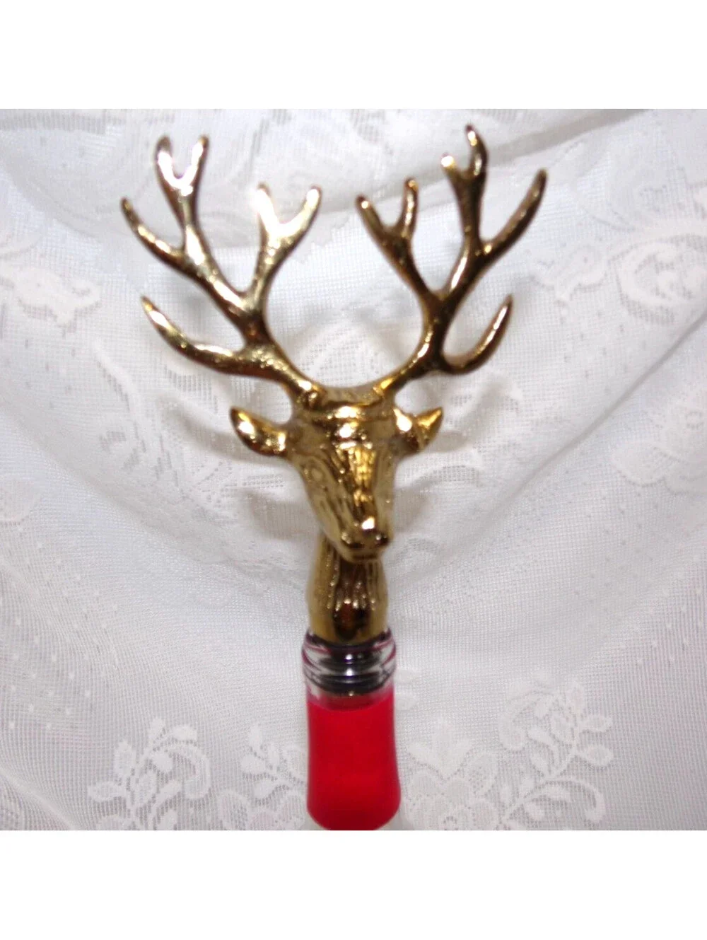 Buck Antlers Wine Stopper & Bottle Opener PRE-OWNED IN VERY GOOD CONDITION